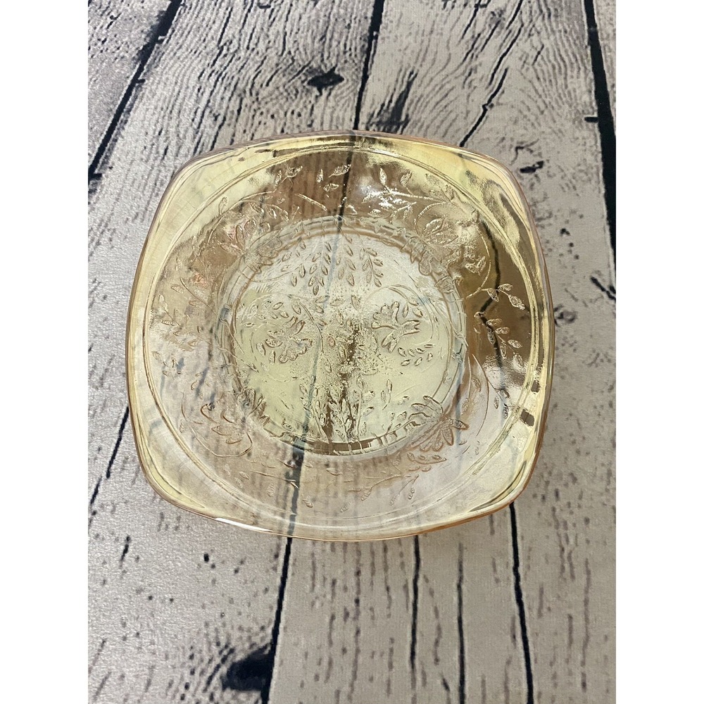 Jeanette Louisa Depression Glass Dish 5" Iridescent‎